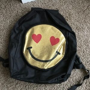 Emoji Black Backpack